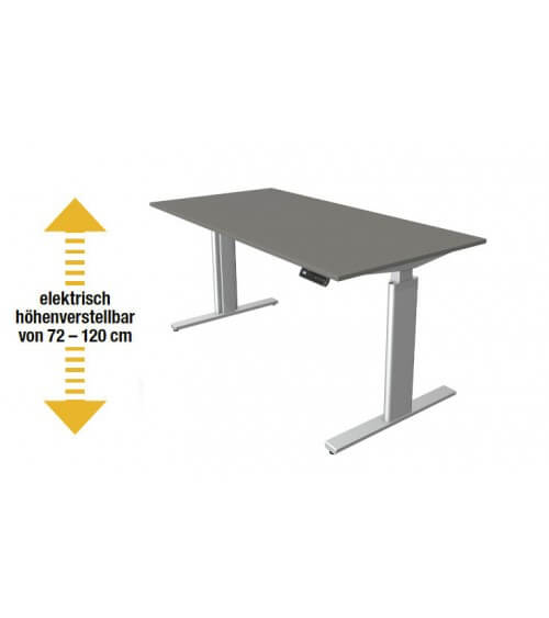 Elektromotorischer Steh-Sitztisch Move.3 (Gestell silber)