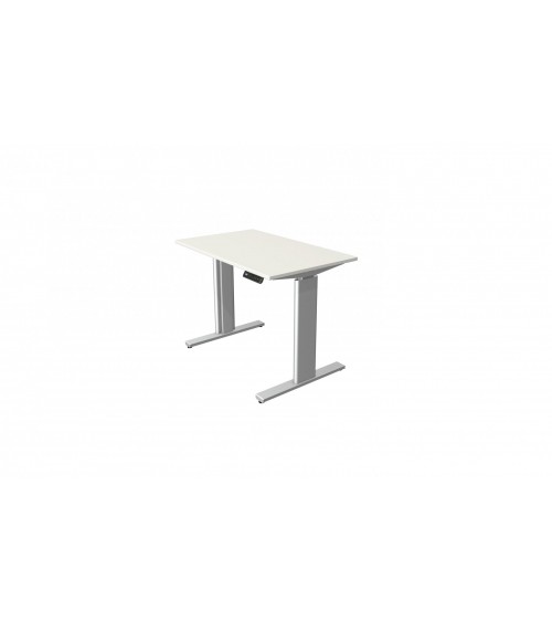 Elektromotorischer Steh-Sitztisch Move.3 - Kompakttisch (Gestell silber)